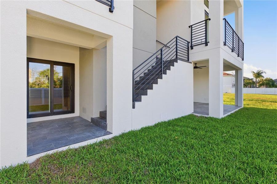 Exterior details and patio area of a home in , New Port Richey (Image 34).