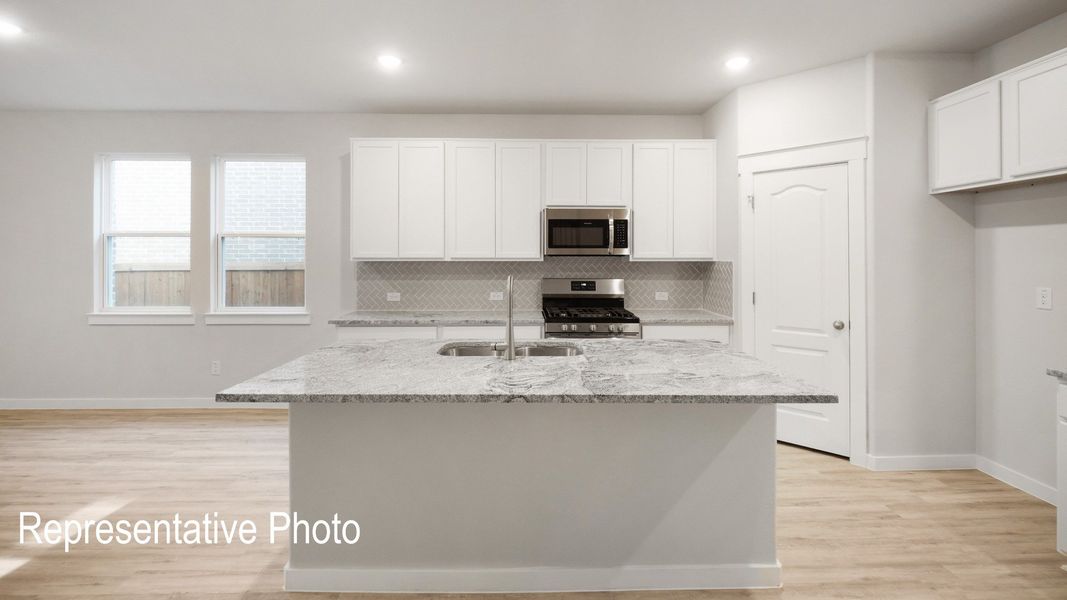 Furnished interior view inside a new home in Westridge Journey, McKinney (Image 5).