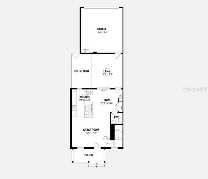 Amelia Floorplan - First Floor