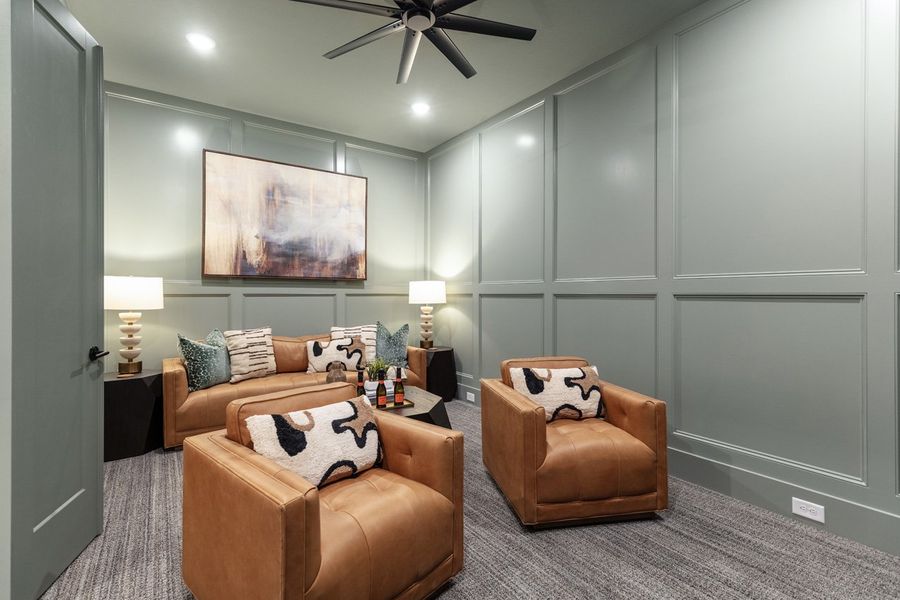Representative Entertainment Room - some options shown