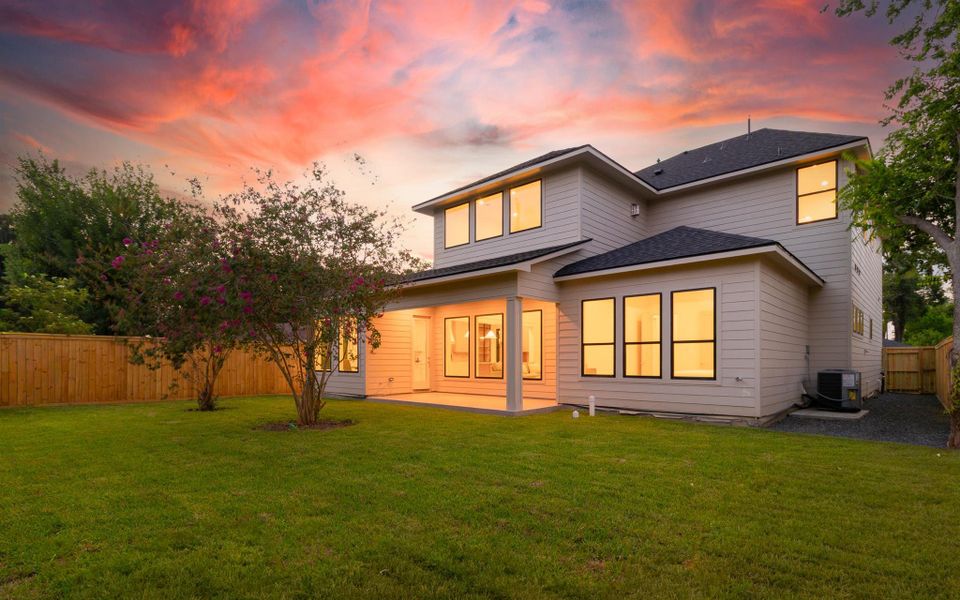 The generously sized backyard offers plenty of green space for recreation, pets, or the future addition of a pool. The generously sized backyard offers plenty of green space for recreation, pets, or the future addition of a pool.