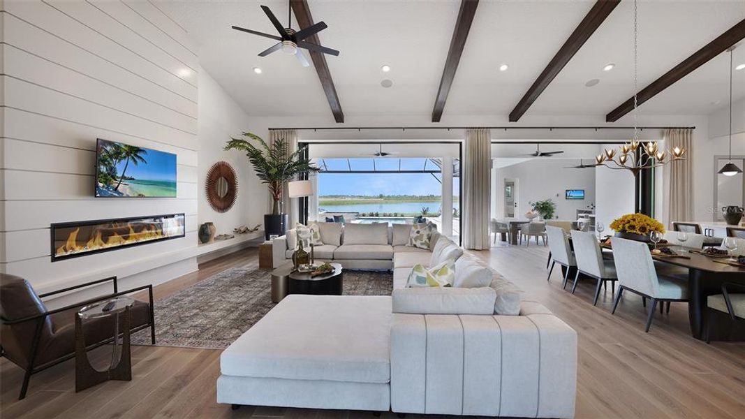 Furnished interior view inside a new home in , Venice (Image 17).