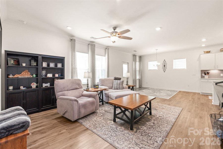 Furnished interior view inside a new home in Stewarts Landing, Charlotte (Image 36).