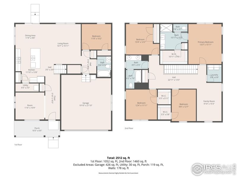 2D floor plan layout of this home in Northridge Estates, Greeley, CO (Image 5).