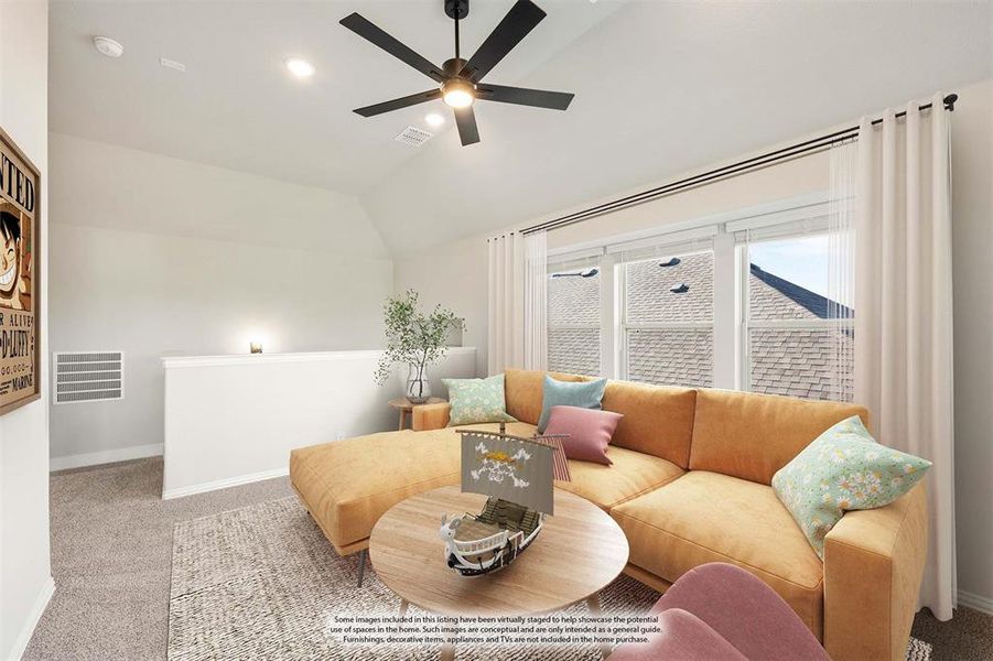 Furnished interior view inside a new home in Star Ranch Classic 50, Godley (Image 16).