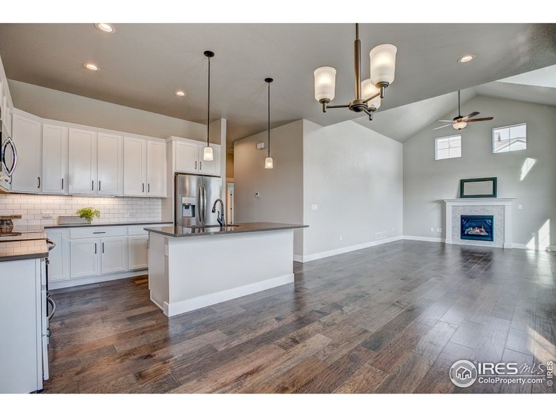 Furnished interior view inside a new home in Highlands at Fox Hill - The Towns, Longmont (Image 3).