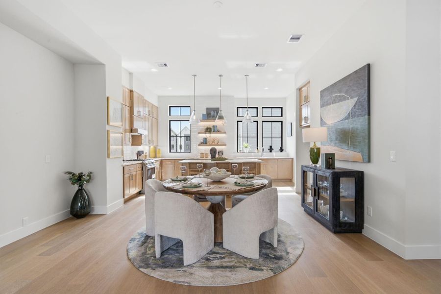 Furnished interior view inside a new home in Spring Valley Creek, Houston (Image 36).