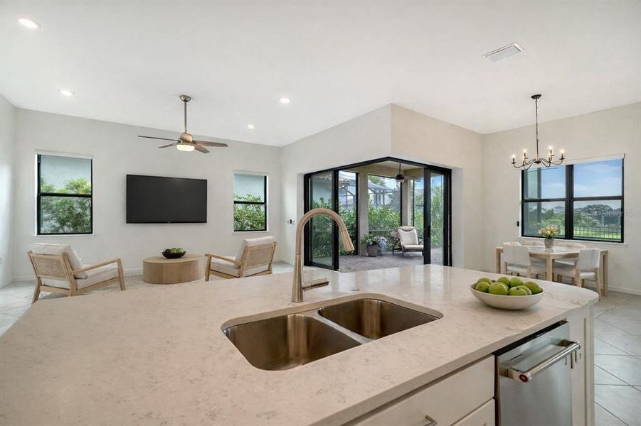Furnished interior view inside a new home in , Nokomis (Image 10).