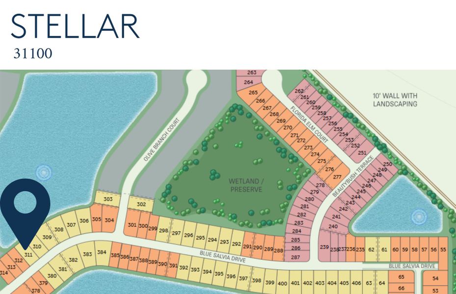Location of this home within Del Webb Oak Creek