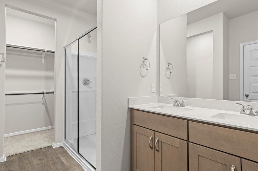 Furnished interior view inside a new home in Cloverleaf, Austin (Image 18).