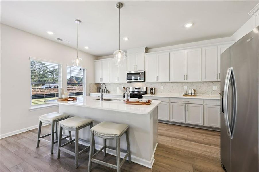 Furnished interior view inside a new home in Westmont Preserve, Powder Springs (Image 27).