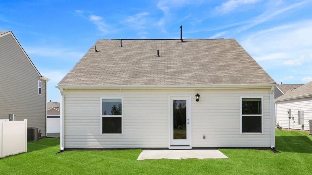 Exterior details and patio area of a home in Gibson Grove, Laurens (Image 20).