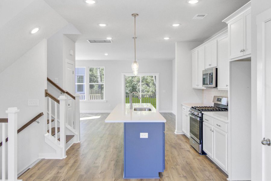 Furnished interior view inside a new home in Indigo Grove Townhomes, Johns Island (Image 10).