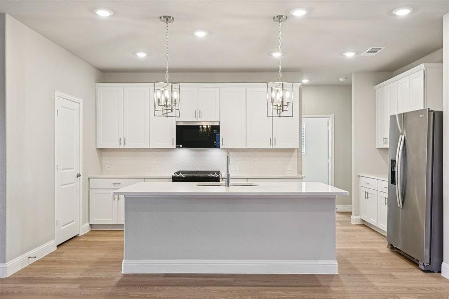 Furnished interior view inside a new home in Lakehaven - Signature Series, Farmersville (Image 7). Furnished interior view inside a new home in Lakehaven - Signature Series, Farmersville (Image 7).