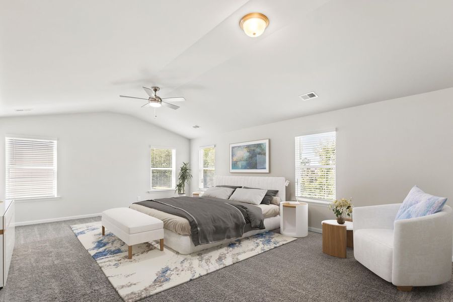 Furnished interior view inside a new home in Zanes Creek, Inman (Image 7).