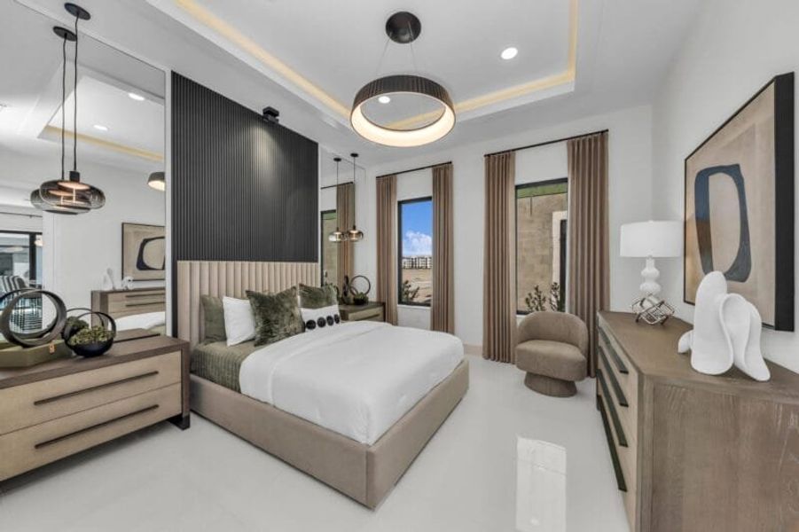 Representative furnished interior of a home built from the Silver Palm – Phase 2 by Medallion Home in Aqua, Bradenton (Image 50).