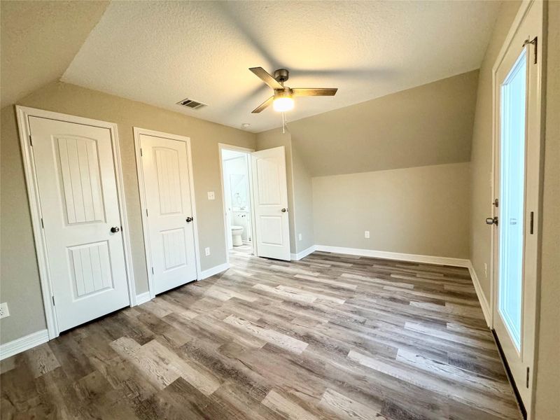 Upstairs Bedroom #3 with Private Balcony Access Upstairs Bedroom #3 with Private Balcony Access