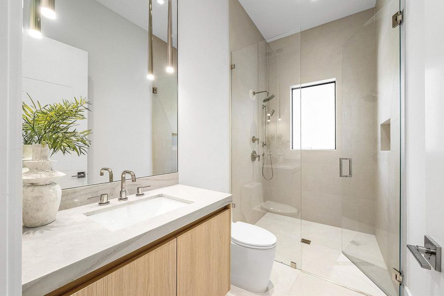 Furnished interior view inside a new home in , Delray Beach (Image 16).