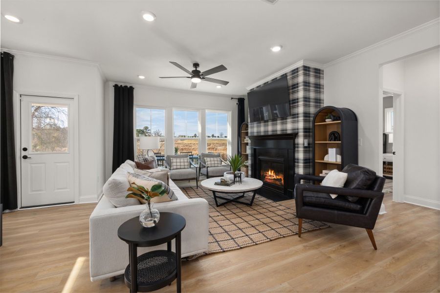 Representative furnished interior of a home built from the Stonebrook by Pulte Homes in Saunders Farm, Fuquay Varina (Image 30).
