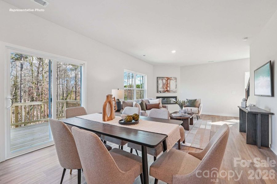 Furnished interior view inside a new home in Villages of Maiden, Maiden (Image 6).