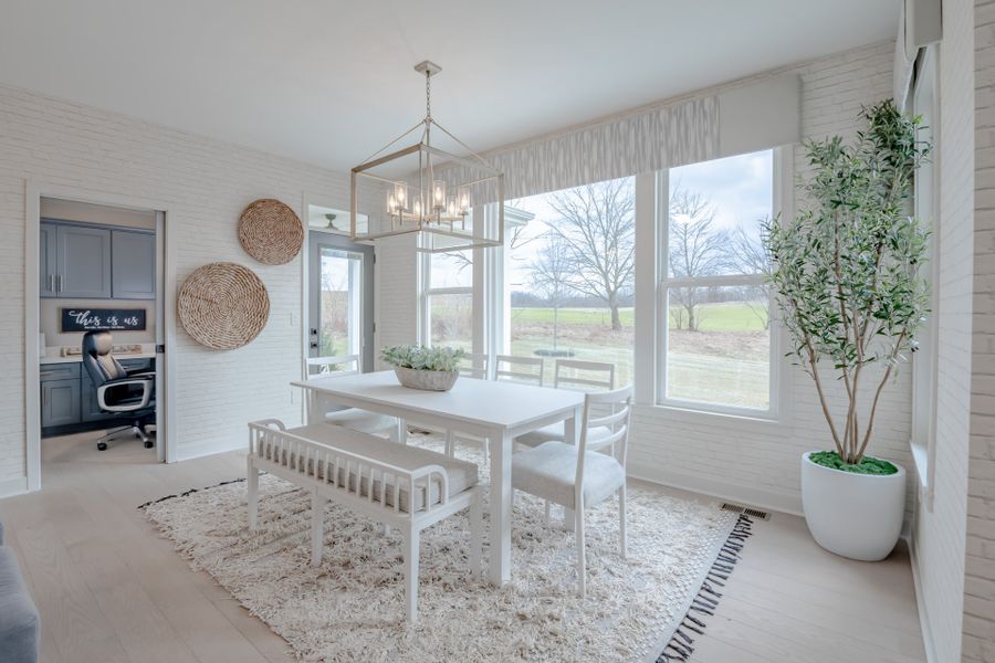 Representative furnished interior of a home built from the Mitchell by Fischer Homes in The Estates and Meadows at Floyds Fork, Louisville (Image 9). Representative furnished interior of a home built from the Mitchell by Fischer Homes in The Estates and Meadows at Floyds Fork, Louisville (Image 9).
