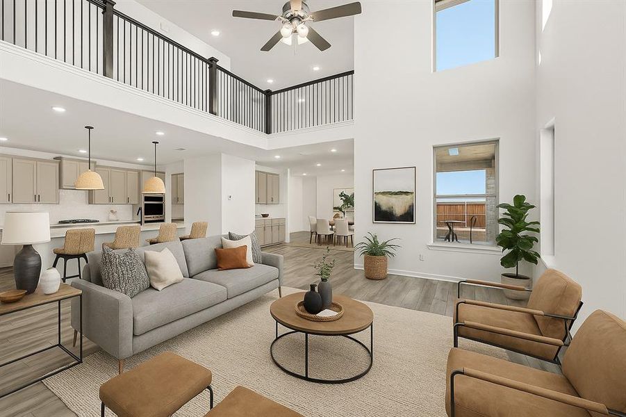 Furnished interior view inside a new home in Hillside Village 40s, Celina (Image 12). Furnished interior view inside a new home in Hillside Village 40s, Celina (Image 12).