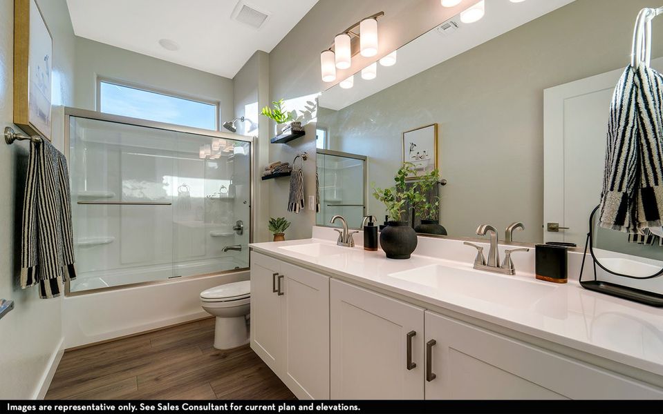 Representative furnished interior of a home built from the Tempe by CastleRock Communities in Rancho Mirage, Maricopa (Image 27).