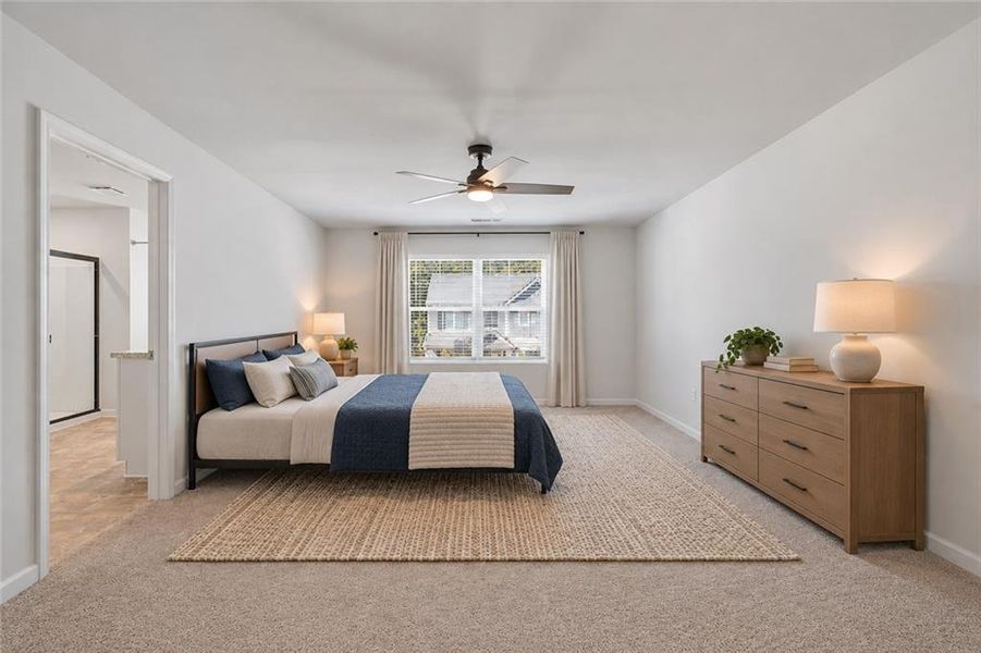 Furnished interior view inside a new home in , Dawsonville (Image 29).