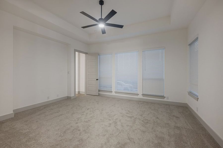 Representative unfurnished interior of a home built from the Drake by Chesmar Homes in Mesa Western, Cibolo (Image 11).