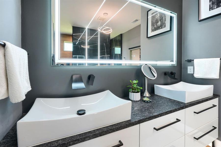 Full bathroom with a sink Full bathroom with a sink