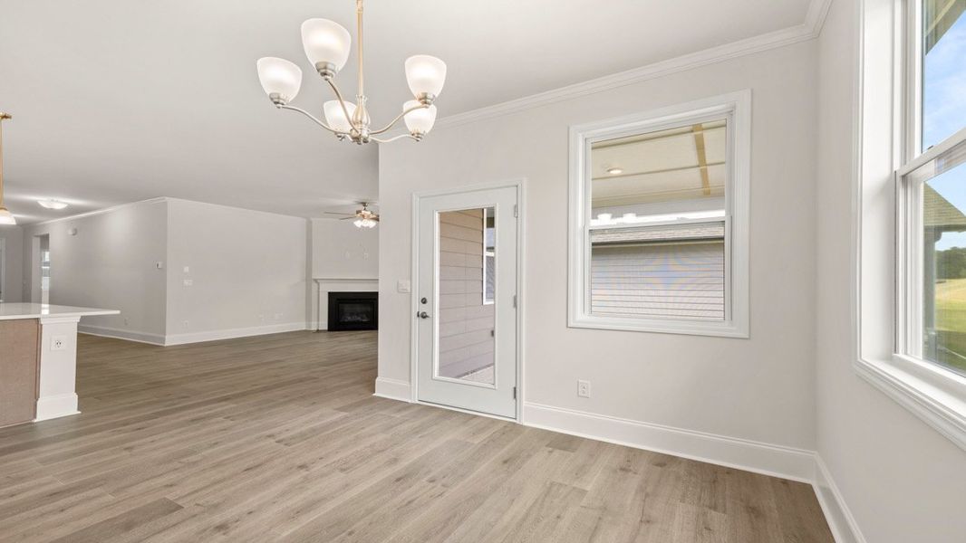 Representative unfurnished interior of a home built from the BRISTOL by D.R. Horton in Hamptons at Riverwood North, Dallas (Image 18).