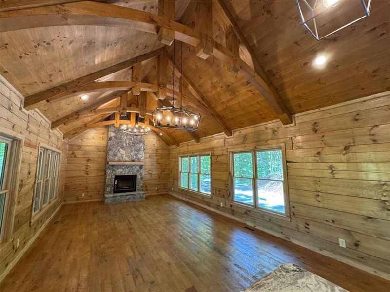 In-progress construction of a new home in , Cherry Log, GA (Image 12).