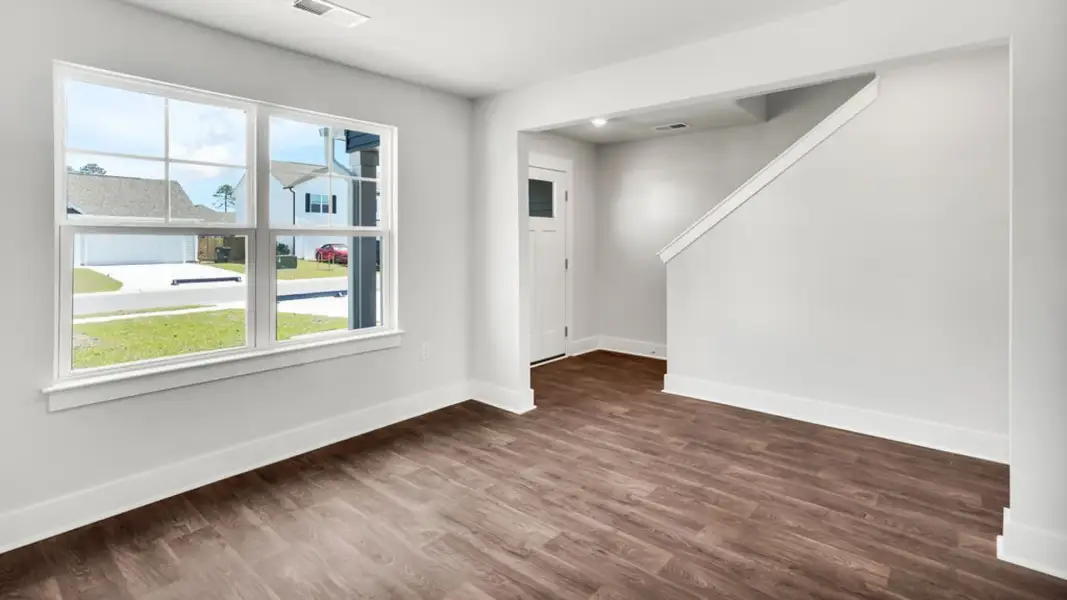 Spacious, unfurnished interior of a new home in Saunders Village, Northwest (Image 15). Spacious, unfurnished interior of a new home in Saunders Village, Northwest (Image 15).