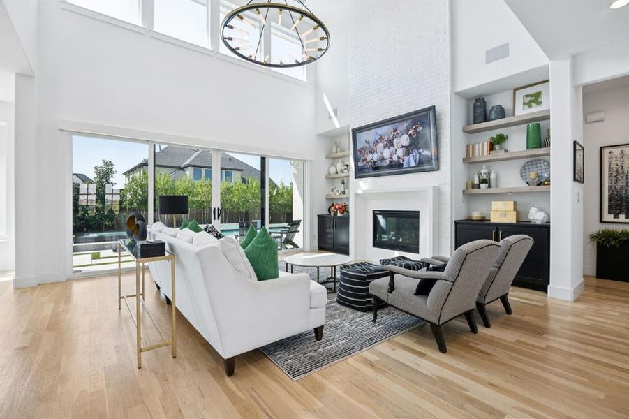 Furnished interior view inside a new home in , Prosper (Image 27). Furnished interior view inside a new home in , Prosper (Image 27).