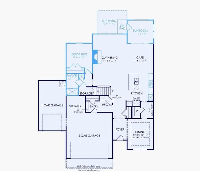 2D floor plan layout of this home in Arden, Cumming, GA (Image 6).