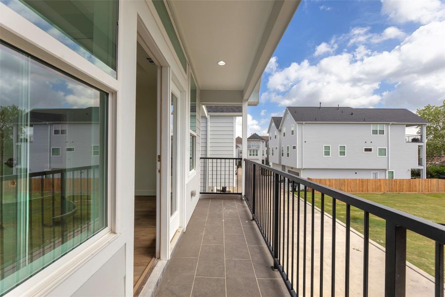 Exterior details and patio area of a home in , Houston (Image 4).