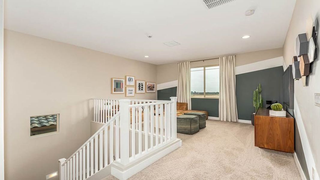Representative furnished interior of a home built from the Redwood by Taylor Morrison in Paradisi, Surprise (Image 17).