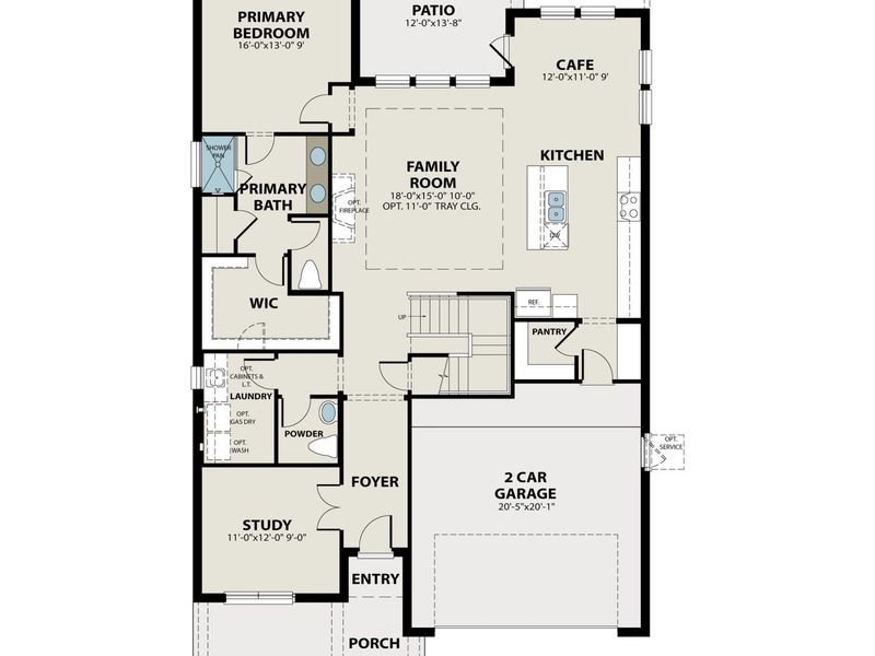 2D floor plan layout of this home in Mercer Meadows, Royse City, TX (Image 2). 2D floor plan layout of this home in Mercer Meadows, Royse City, TX (Image 2).