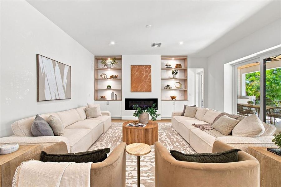 Furnished interior view inside a new home in , Tampa (Image 50). Furnished interior view inside a new home in , Tampa (Image 50).