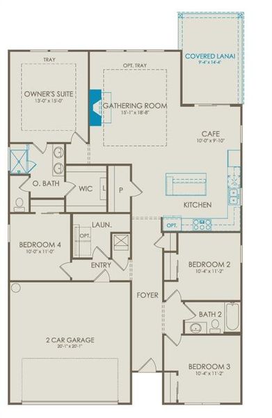 2D floor plan layout of this home in Overland, Locust Grove, GA (Image 5).