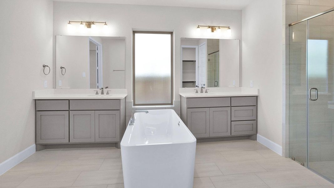 Furnished interior view inside a new home in Riceland 60', Mont Belvieu (Image 4). Furnished interior view inside a new home in Riceland 60', Mont Belvieu (Image 4).