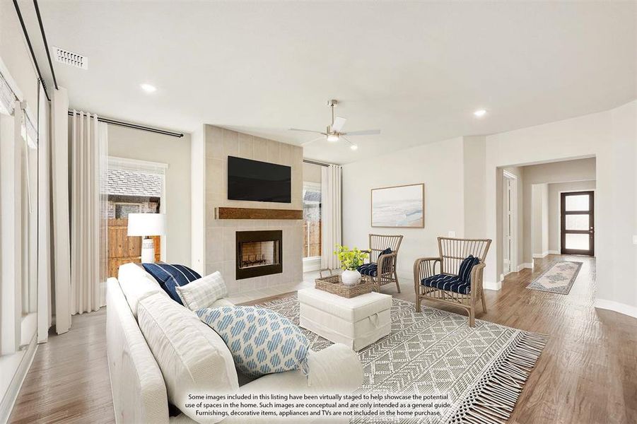 Furnished interior view inside a new home in Timberbrook, Justin (Image 13).