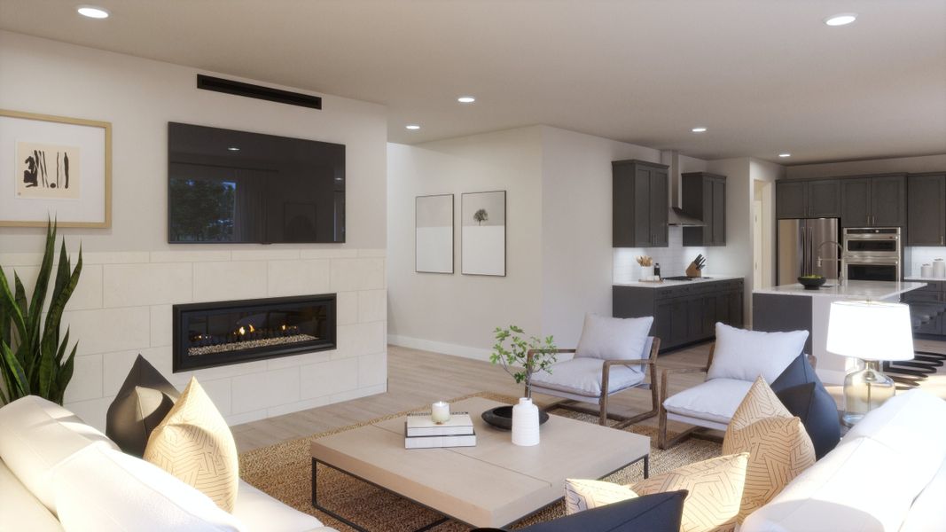 Representative furnished interior of a home built from the Hollow by Trumark Homes in Trumark Homes at Tanterra, Parker (Image 12).
