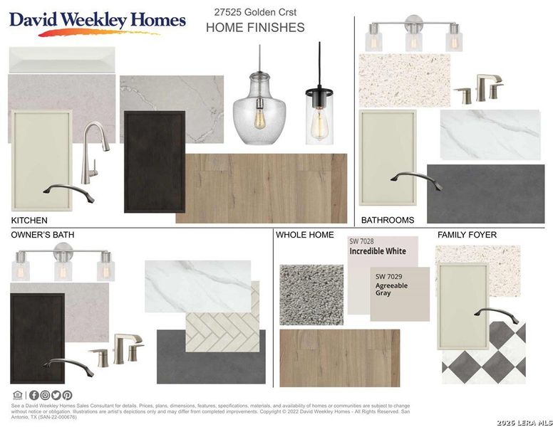 Sample of building materials used in homes in Windsong - Legacy Series, Boerne (Image 3).