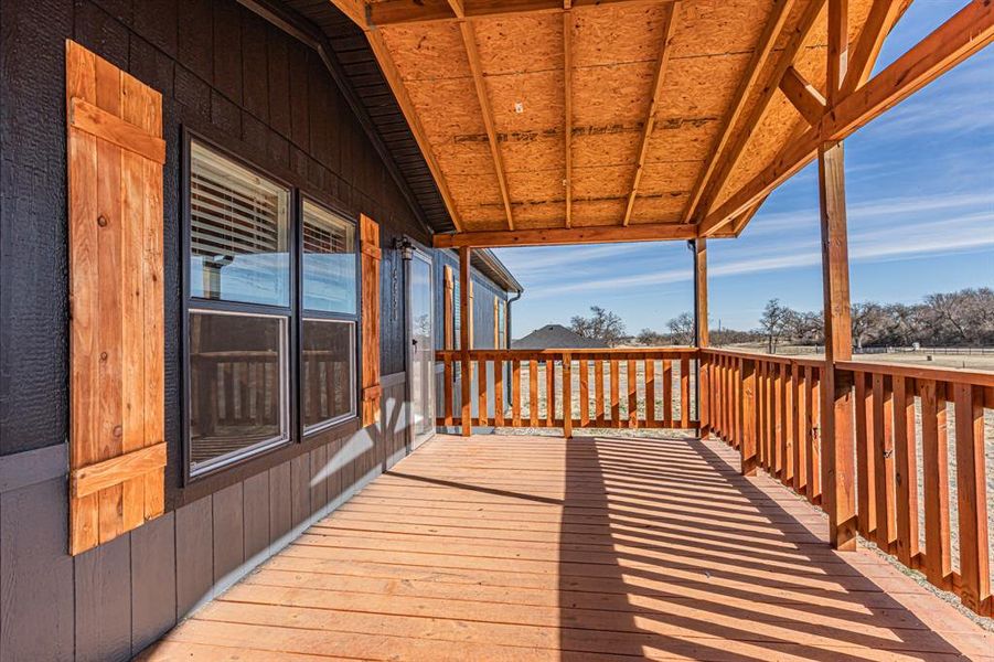 Exterior details and patio area of a home in , Poolville (Image 23).