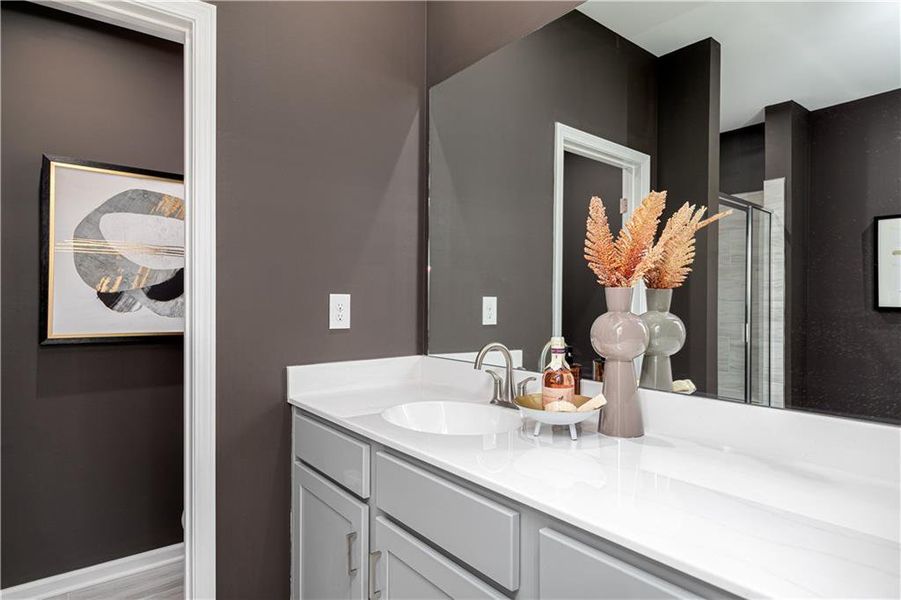 Furnished interior view inside a new home in , Atlanta (Image 29).