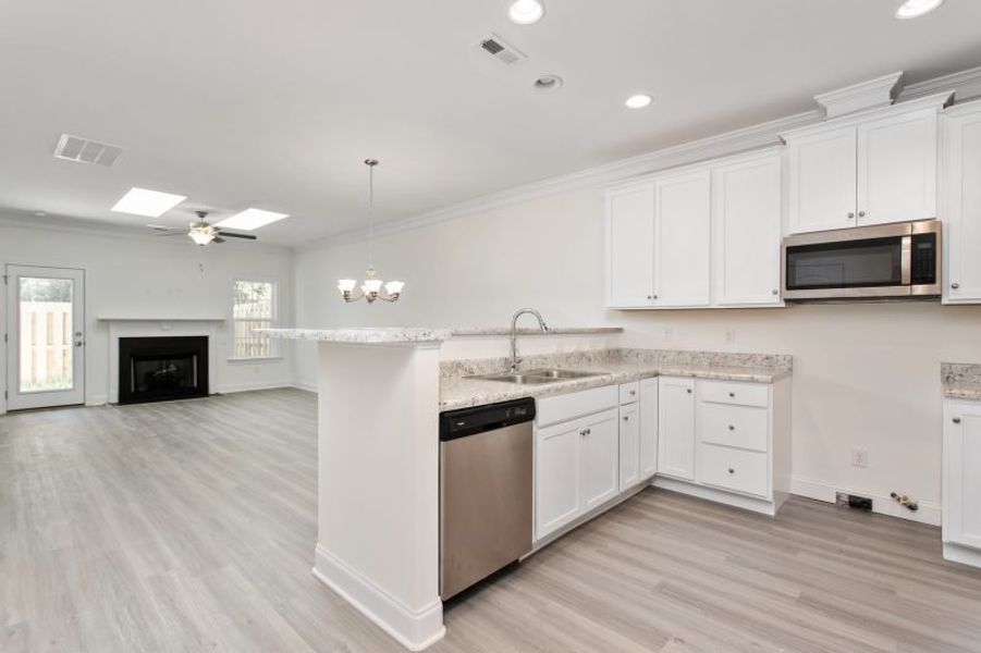 Representative furnished interior of a home built from the Devon by Keystone Homes NC in Trellises, High Point (Image 7).