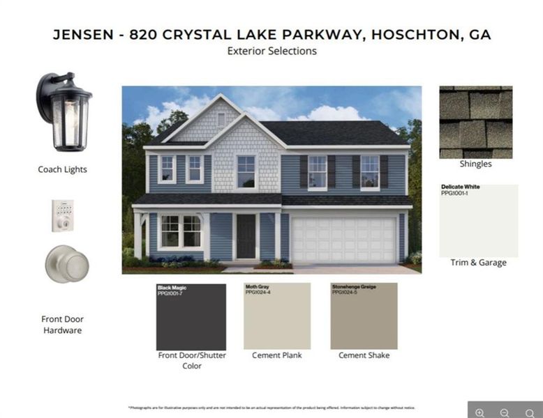 Sample of building materials used in homes in Twin Lakes, Hoschton (Image 3).