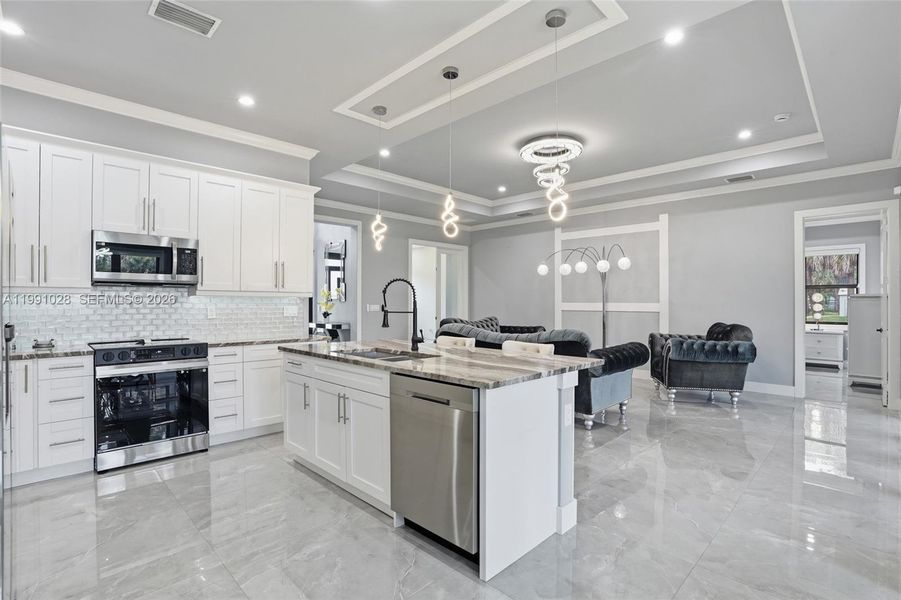 Furnished interior view inside a new home in , Naples (Image 17).