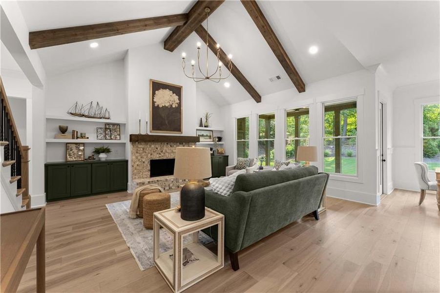 Furnished interior view inside a new home in Woodford, Acworth (Image 10).